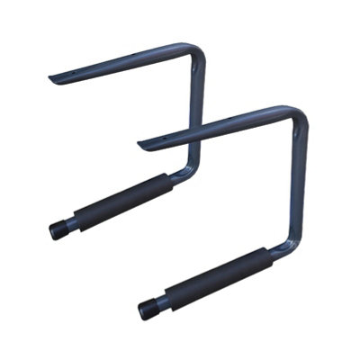 2 x Ceiling Mounted Bike Storage Hooks 240mm Padded Utility Bracket Garage shed DIY at B Q