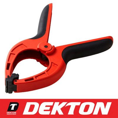 2 x Dekton Spring Quick Grip Clamps Wood Work Carpentry Plastic Clamp ...