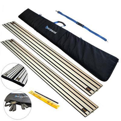 2 x DeWalt DWS5022 1.5m Guide Rail for DWS520 Plunge Saws Connector Tool