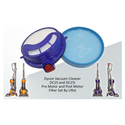 2 x Dyson DC25 and DC25i Pre Motor and Post Motor Filter Set by Ufixt - 4