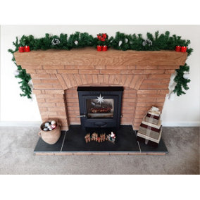2 x Everlands Plain Artificial Christmas Imperial garland light indoor and outdoor 270cm x 20cm