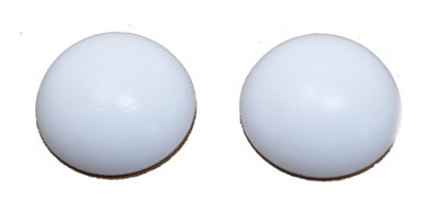 2 x fiXte Door Stop Bumpers Available in Black or White Rubber Wall Self Adhesive 32mm x 12mm (White) Price Comparisons | Compare The Build
