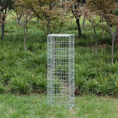 2 x Gabion Stone Wire dia 4mm Mesh size 10 x 5cm Galvanized 100 x 30 x 30cm GGB233 (2 x GGB133)