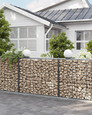 2 x Gabion Stone Wire dia 4mm Mesh size 10 x 5cm Galvanized 100 x 80 x 30cm GGB283 (2 x GGB183)