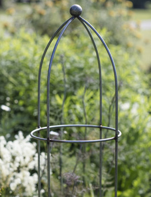 2 x Garden Trading Barrington Obelisk Plant Supports Raw Metal - 3