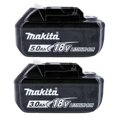 Makita DC18RC Lithium-Ion Battery Charger with (2) BL1830 LXT 18V 3 Ah  Batteries with 1 Plastic Cover : : Home & Kitchen