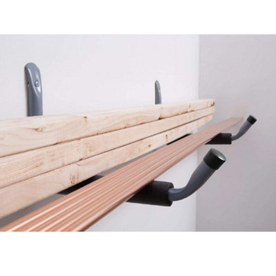 2 x Giant Heavy Duty Padded Storage Hooks 370mm Wall Mounted - 5