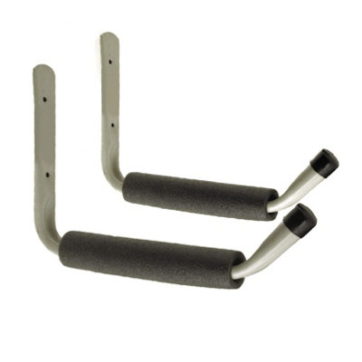 2 x Giant Padded Wall Hooks Ideal for Mountain Bikes, Canoes & Kayak Boats