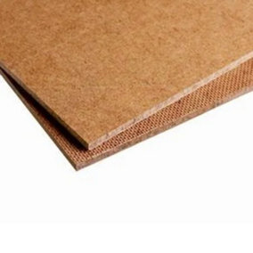 2 x Hardboard Sheets General Purpose  1220mm x 915mm x 3mm (4x3 ft)