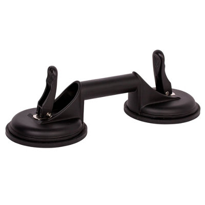 2 x Heavy Duty Dual Aluminium Suction Cup Lifter Glass Puller Bodywork