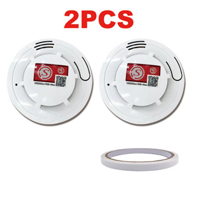 2 x Home Fire Alarm Smoke Detector Gas Sensor Fireangel Twin Pack with ...