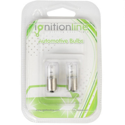 2 x Ignition Line AB433HT 12V 10W BA9S Halogen Bulbs