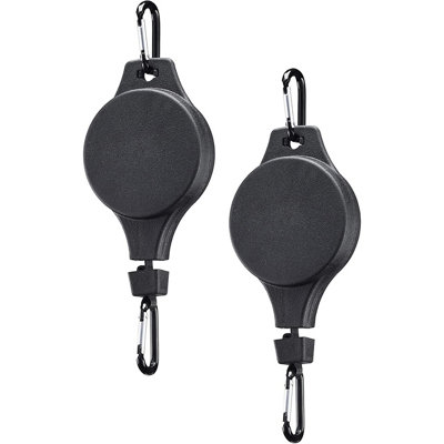 2 x Indoor or Outdoor Hanging Basket Pulleys - Strong Retractable