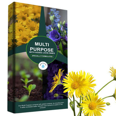 2 x John Innes 60L Multi Purpose Gardening Compost Soil For Outdoor & Indoor Planting Promotes Rooting For Fast Establishment To S