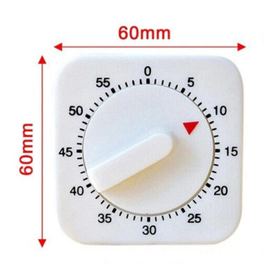 2 x Large Manual Kitchen Egg Cooking Baking Timer 60 minute Count Down ...