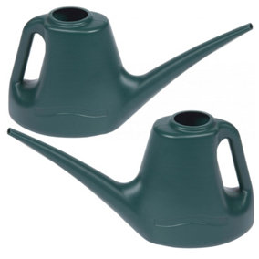 2  x Lightweight 1 Litre Garden Watering Can For Plants, Flowers & Hanging Baskets