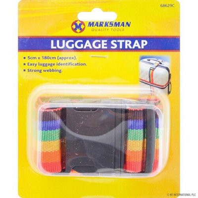 2 X Luggage Strap Adjustable Straps Baggage Tie Down Suitcase Strong Travel Easy