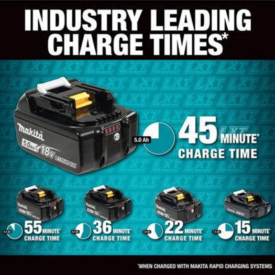 Startset: 3x Makita BL1830B / 18V LXT accu's lader (18 V, 3.0 Ah