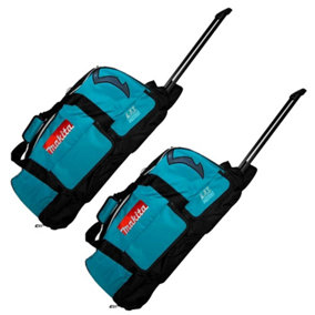 2 x Makita LXT600 Heavy Duty Padded ToolBag Tool Bag Wheels 831279-0 Duffel Bag