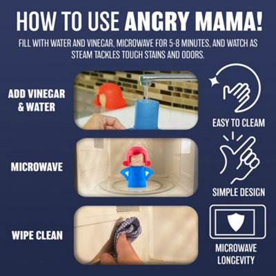 2 X Microwave Steamer Cleaning Tool Stain And Odour Remover Hygiene Cleaner Easy Use - 3