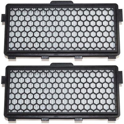 2 x Miele Sf-aac50 Anti Allergy Hepa Filter/Active Air Clean Carbon Filter by Ufixt