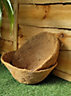 2 x Natural Coco Hanging Basket Liner Cupped Shaped Coco Liner for a 10 Inch Basket