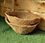 2 x Natural Coco Hanging Basket Liner Cupped Shaped Coco Liner for a 12 Inch Hanging Basket