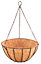 2 x Natural Coco Hanging Basket Liner Cupped Shaped Coco Liner for a 14 Inch Hanging Basket