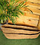 2 x Natural Coco Wall Trough Liner Cupped Shaped Coco Liner for a 24 Inch Wall Trough Basket