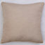 2 x Natural Cushions with Inserts - Large Square Jewel Toned Textured Zipped Covers with Hollowfibre Pads - Each 46 x 46cm