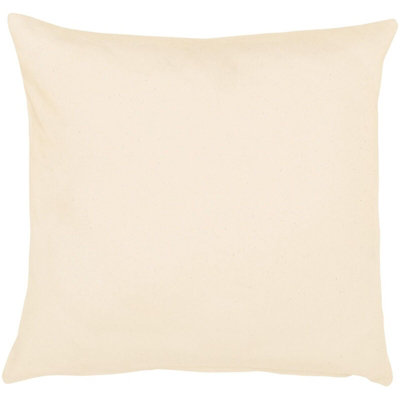 2 x Natural Summer Scatter Cushions - Square Filled Pillows for Home Garden Sofa, Chair, Bench, Seating Furniture - 43 x 43cm