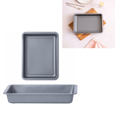 2 x Non Stick Deep Tray 31cm Perfect for Cooking, Baking & Roasting