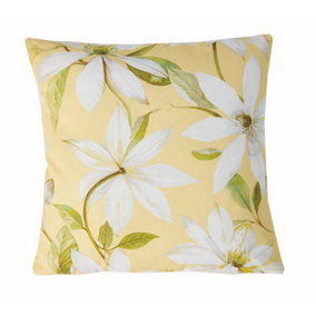 2 x Olivia Summer Scatter Cushions - Square Filled Pillows for Home Garden Sofa, Chair, Bench, Seating Furniture - 43 x 43cm