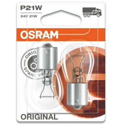 2 X Osram 241 24V P21W Brake Stop Tail Indicator Reverse Fog Truck ...