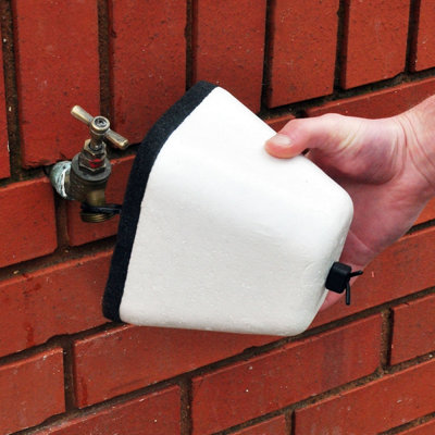 2 x Outside Tap Cover Insulated Polystyrene Thermal Frost Protector Tap Jacket