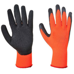 2 X Pairs Builders Latex Rubber Work Gloves  X Large Size 10 Gardening Diy Protective