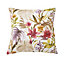 2 x Palm Mulberry Summer Scatter Cushions - Square Filled Pillows for Home Garden Sofa, Chair, Bench, Seating Furniture - 43x43cm