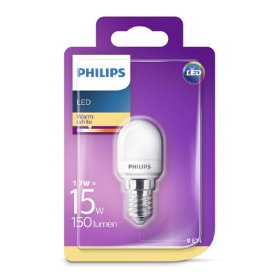 2 x Philips LED T25 Frosted E14 Edison 15W Appliance Fridge Light Bulbs  150Lm