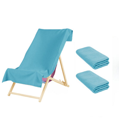 2 x Plain Microfiber Quick Dry Bath Beach Towel