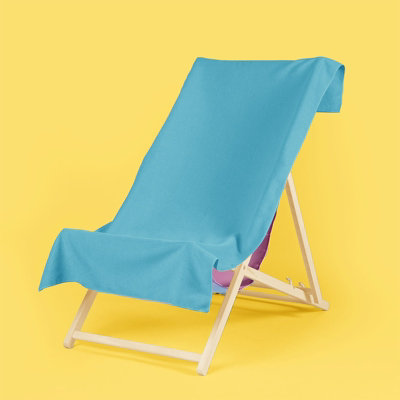 2 x Plain Microfiber Quick Dry Bath Beach Towel