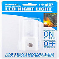 2 X Plug In Led Night Light Bedroom Dusk To Dawn Sensor Energy Saving Kids Lamp