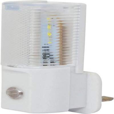 2 X Plug In Led Night Light Bedroom Dusk To Dawn Sensor Energy Saving Kids Lamp