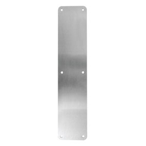 2 x Push Plate, drilled, c/s with screws - 350 x 75mm
