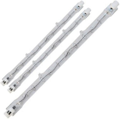 2 X Replacement Halogen Heater Element Tube Bulbs 400w 185mm 203mm 242mm Quartz (185mm)