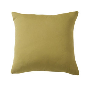 2 x Sage Summer Scatter Cushions - Square Filled Pillows for Home Garden Sofa, Chair, Bench, Seating Furniture - 43 x 43cm