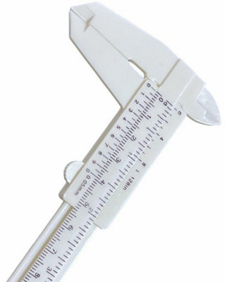 2 X Set Of 2 Plastic Vernier Caliper Set Diameter Measuring Ruler Gauge