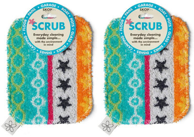 2 x Skoy Scrub Non-Scratching Reusable Cloth