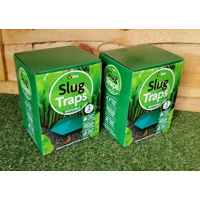 2 x Slug & Snail Traps 2 Vitax Reusable Traps Organic Gardening Pet Child Safe