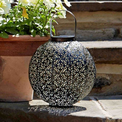 2 x Smart Garden Damasque Lantern Silhouette Solar Light Garden LED 1080910
