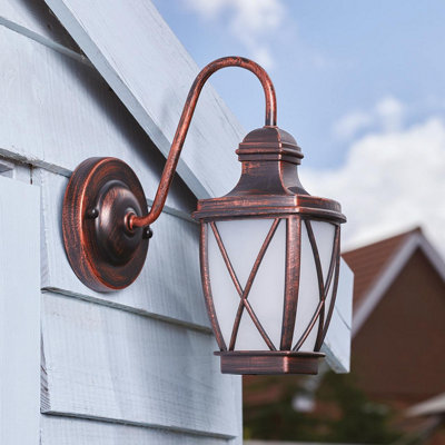 Bronze carriage store lights